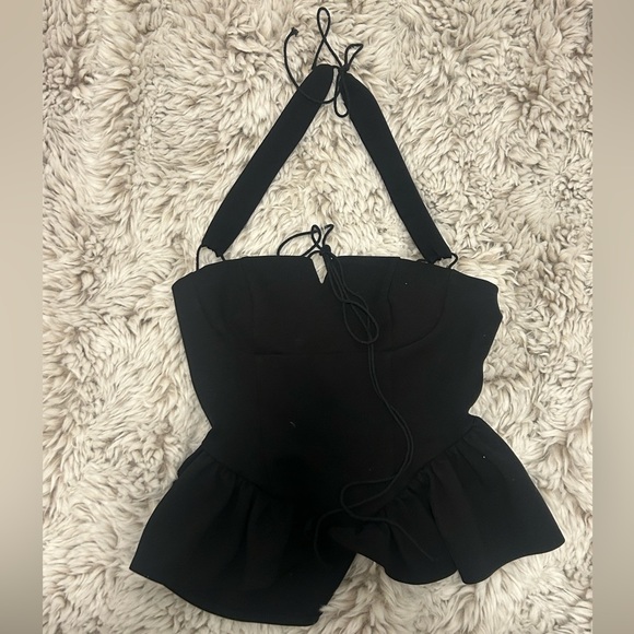 Black halter top Allina Liu size XXS - Picture 1 of 4